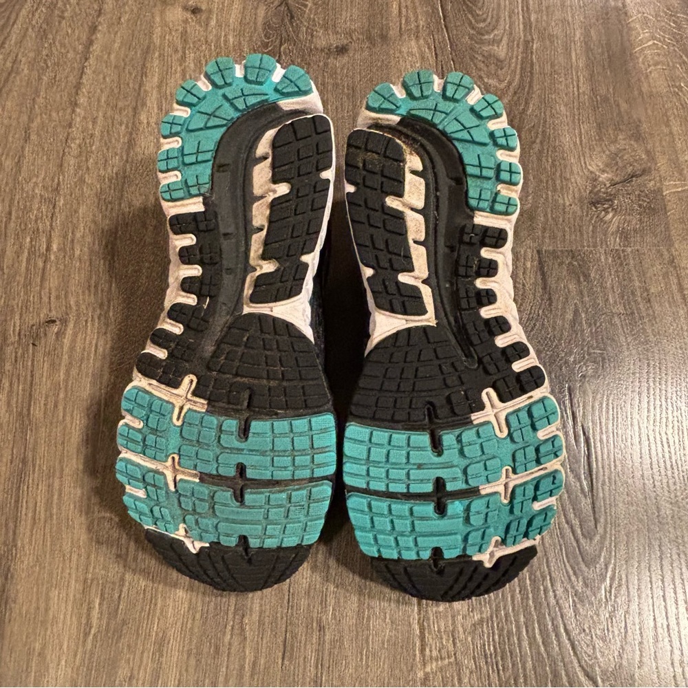 Brooks Ghost 9 Women's Size 9.5 Wide Black Purple Teal Running Shoes - Picture 6 of 11